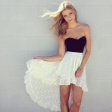 Asymmetrical Bustier Skirt