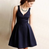 Casual dress with a half skirt