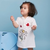 Summer polo dress para sa mga batang babae 3 taon