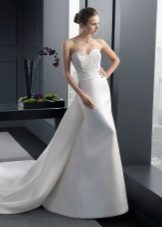 Mermaid Wedding Dress na may Wave Cut