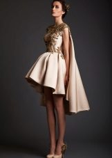 Wedding Dress na may Watteau Train