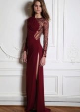Borovoy dress na may sleeves
