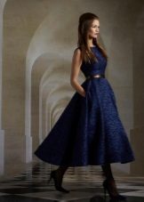 Evening Blue Dress ng Bagong Taon