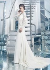 Mermaid Wedding Dress na may puntas