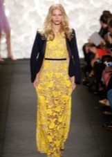 Yellow lace dress by Nim Khan