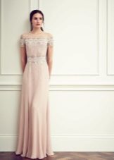 Lace evening dress