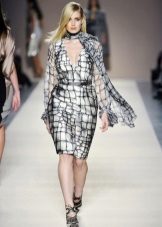 Evening dress in a cage for the full