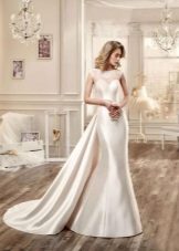 Mermaid Wedding Dress na may Train