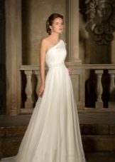 One-shoulder wedding dress ni Gabbiano