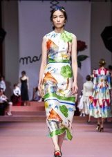 gabi damit na may print 2016 mula sa Dolce & Gabbana maikli
