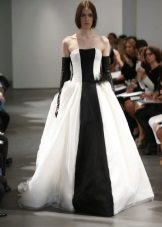 Man-black wedding dress ni Vera Wang