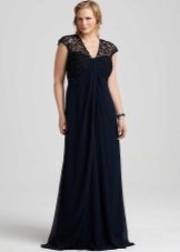 Evening dress for an apple figure 50 size