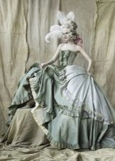 Vintage wedding dress malumanay asul