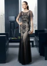 Black evening dress ni Rose Clara