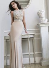 Silk Evening Dress sa Nude Style