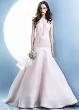 Mermaid wedding dress na may crinoline