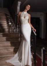 Straight Lace Top Wedding Dress