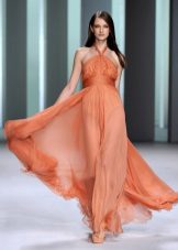 Summer chiffon evening dress
