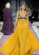 Chiffon A-Silweta Yellow Dress