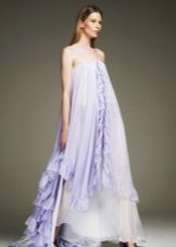 Loose purple dress chiffon
