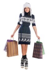 Niniting damit na may isang pattern