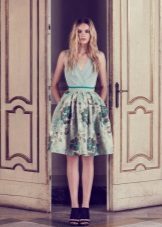 Makukulay na Mint Dress