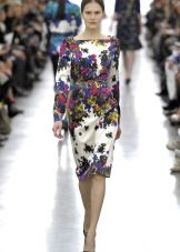 Coloured midi dress