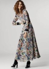 Long Sleeve Color Midi Dress