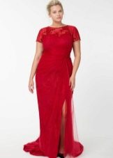 Red dress para sa taba tiyan