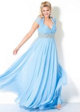 Blue dress para sa taba tiyan
