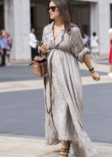 Flax Maternity Long Dress