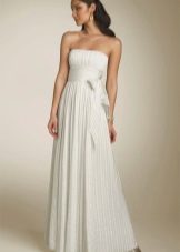 Mahabang Milk Dress Pleated
