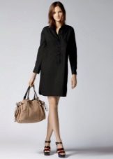 Black shirt dress office