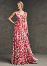 Flower evening dress