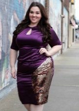 Lilac dressup para sa buong figure ng isang mansanas