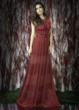 Red lace dress