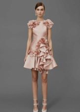 Short silk dress