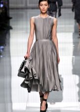 Gray midi dress