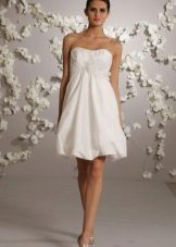 White balloon dress