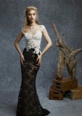 Guipure floor dress