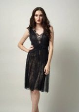 Black short a-line dress