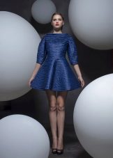 Neoprene blue dress