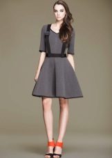 Grey neoprene dress