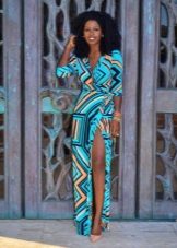 Bright long dress with a smell