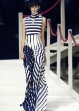 Maritime style dress sa sahig