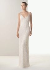 Wedding dress with straps
