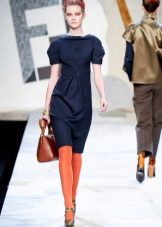 Dress straight in the style of the 60s blue