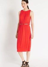 Belorussian knitted dress red