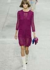 knitted summer dress mesh