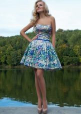 Evening strapless dress ni O. Mucha